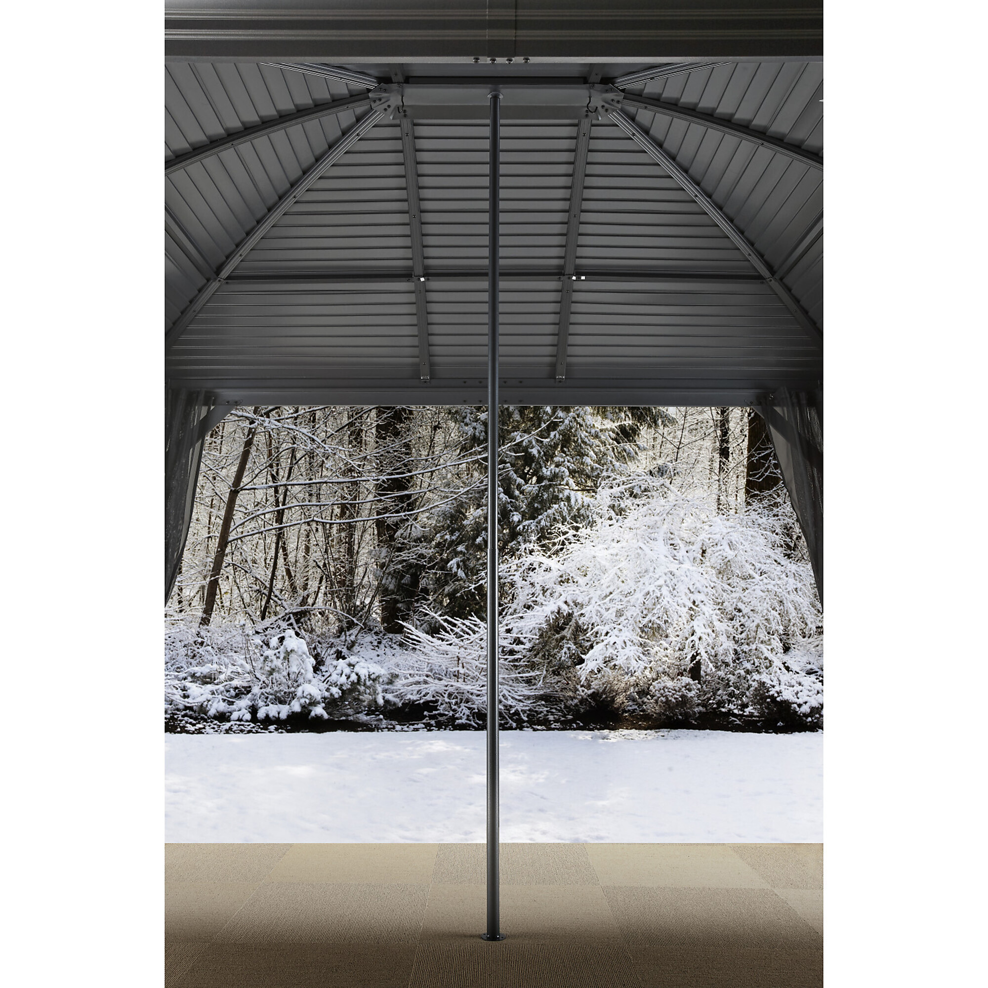 ShelterLogic Sojag, Winter Support Post 099-8,164,145, Color Black, Shape Other, Frame Material Fabric, Model# 099-8164145